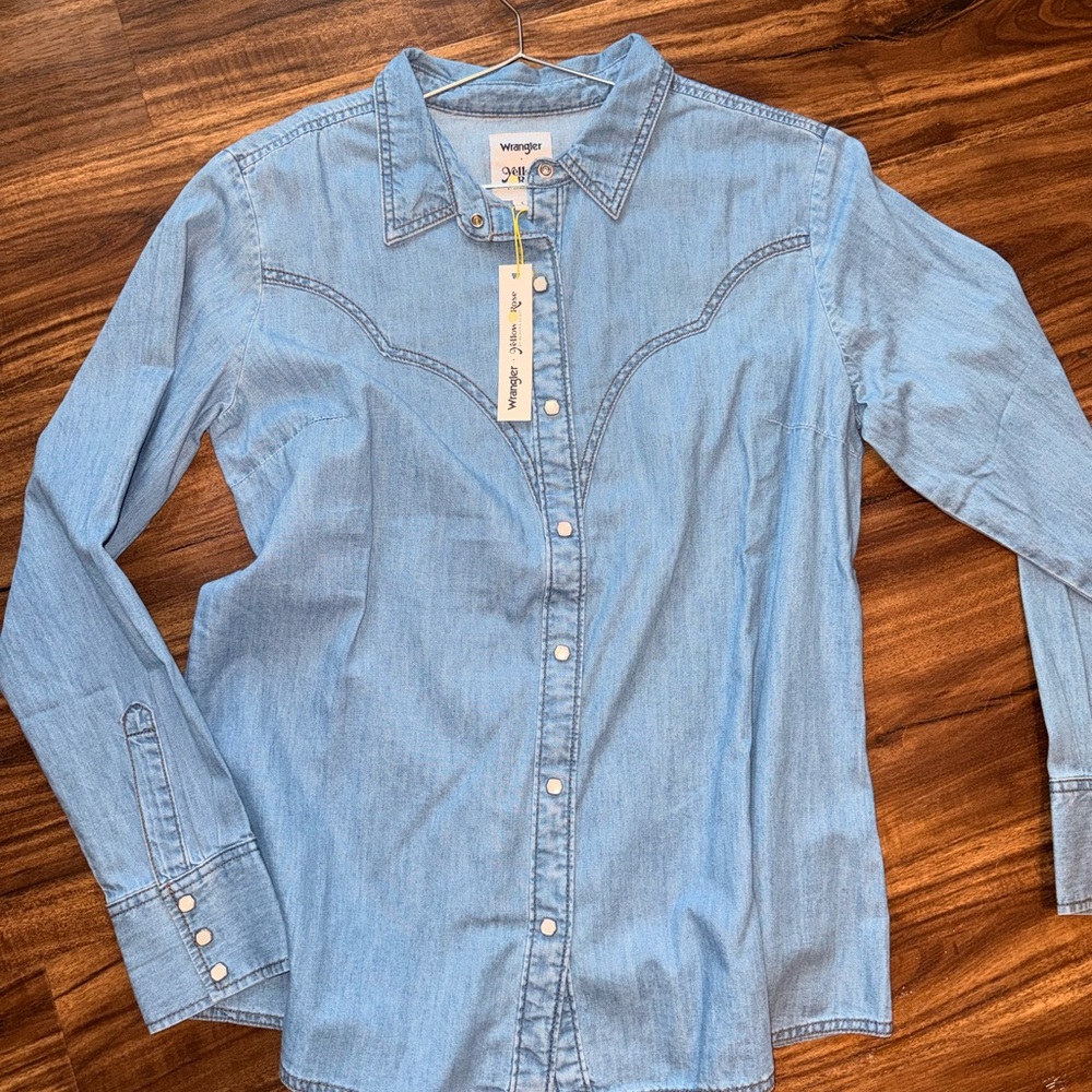 Wrangler Light Blue Denim Shirt